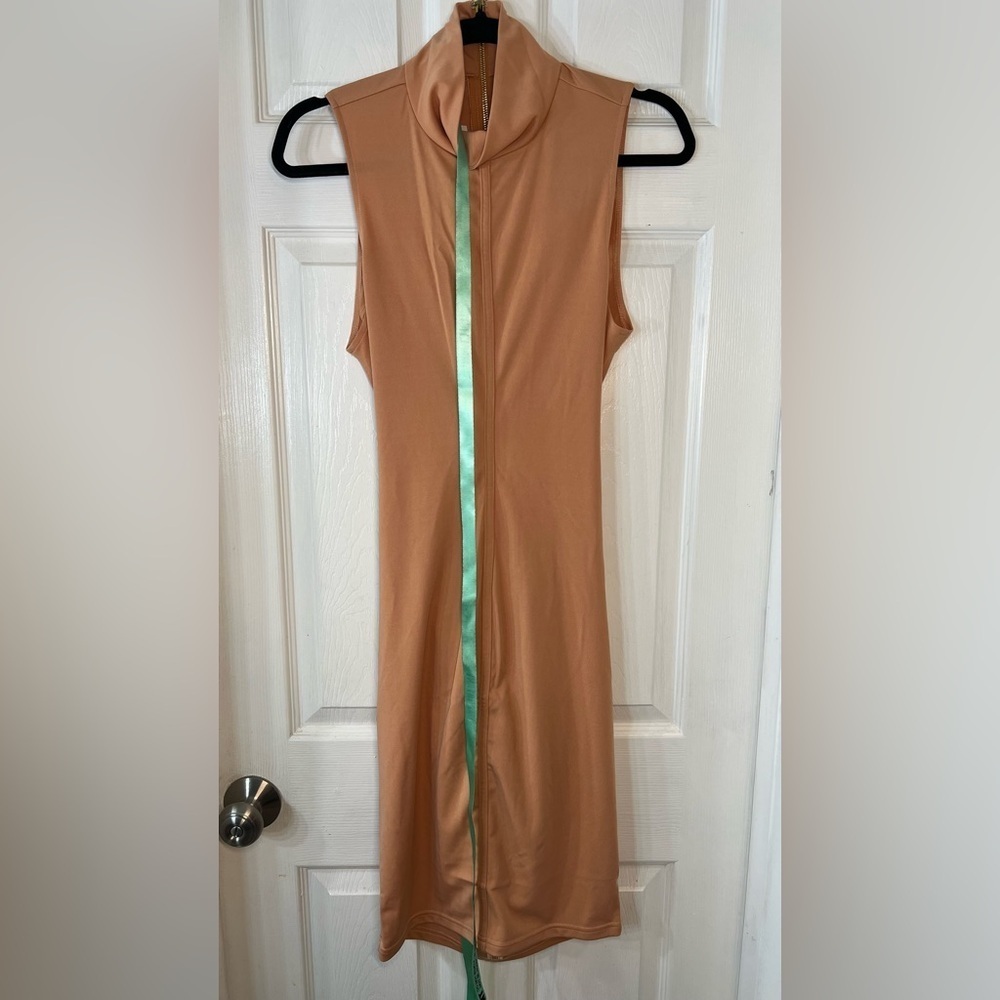 Mistress Rocks Los Angeles Sleeveless Tan Dress Size‎ Large NWT.